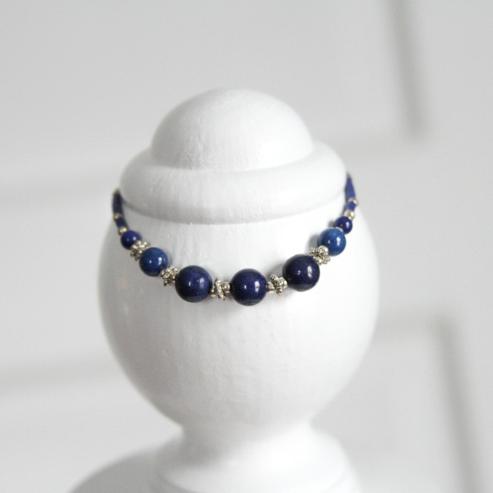 Blue Beaded Bracelet